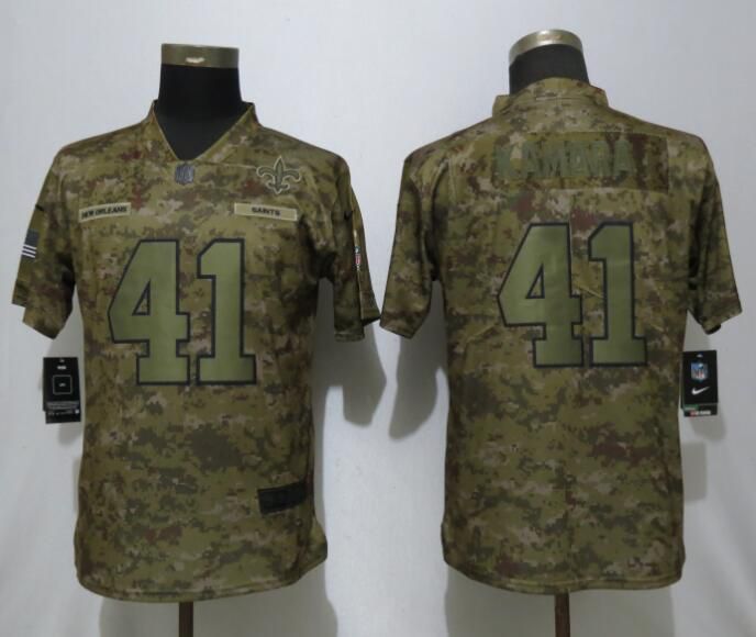 Women New Orleans Saints #41 Kamara Nike Camo Salute to Service Limited NFL Jerseys